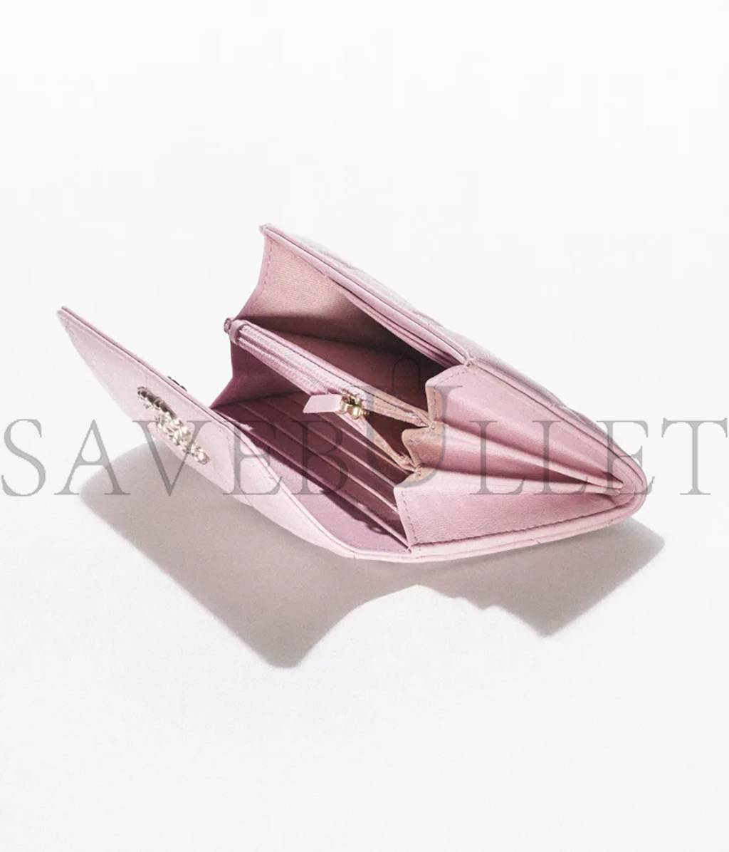 Ch*el Ch*el 19 flap wallet ap2700 b07327 nh622 (15*10.5*3.5cm)